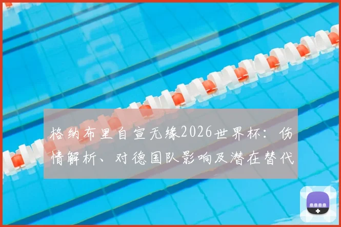 格纳布里自宣无缘2026世界杯:伤情解析、对德国队影响及潜在替代者一览